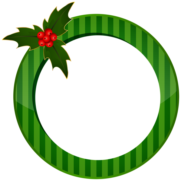 This png image - Christmas Round Green Frame Transparent Image, is available for free download
