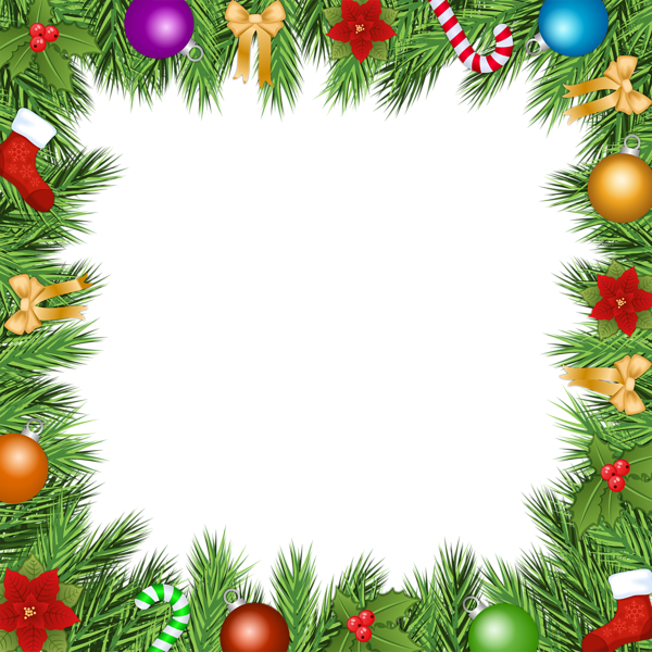 This png image - Christmas Transparent Frame PNG Border, is available for free download