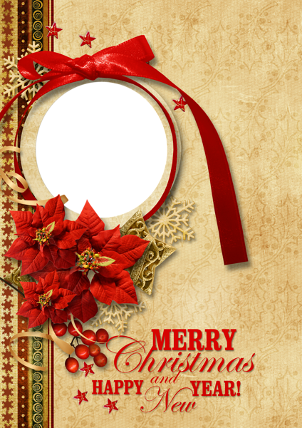 This png image - Christmas Vintage Style PNG Photo Frame, is available for free download