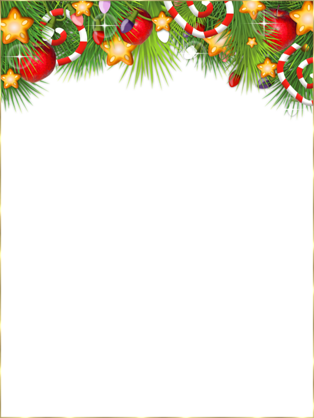 This png image - Cute Transparent Christmas Photo Frame, is available for free download
