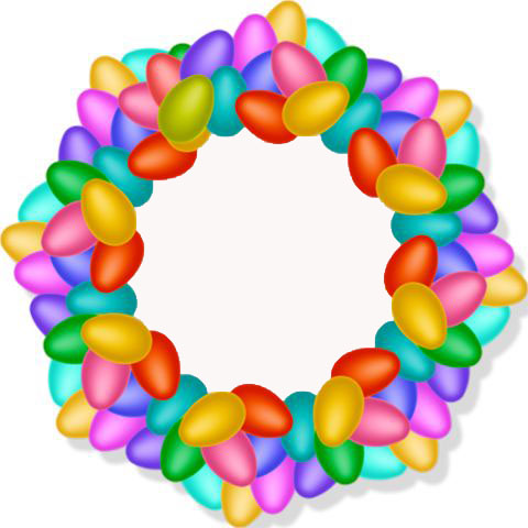 This jpeg image - Easter Eggs Framr, is available for free download