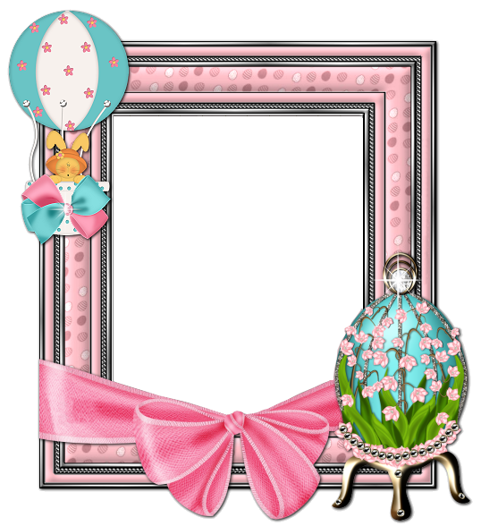 This png image - Easter Pink Frame, is available for free download