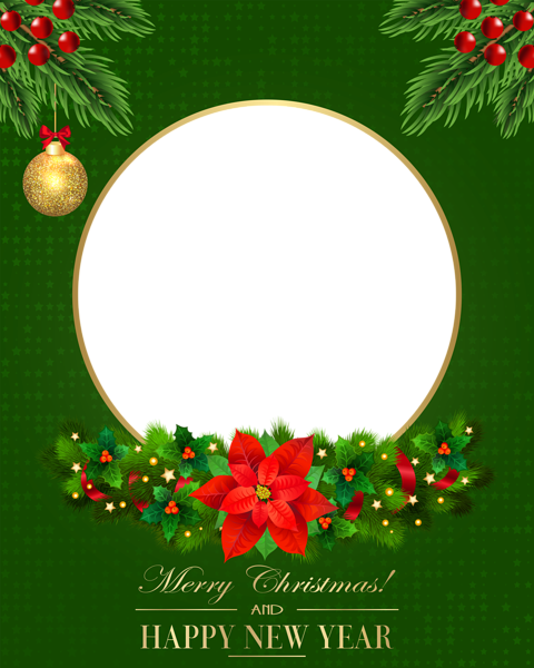 This png image - Green Christmas Elegant PNG Frame, is available for free download