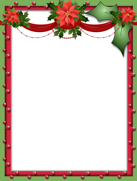 This png image - Green and Red Christmas PNG Photo Frame, is available for free download