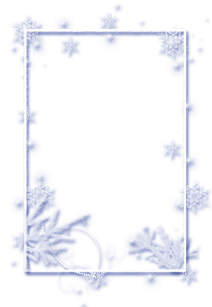 This png image - Large Winter Transparent Christmas Ice Photo Frame, is available for free download