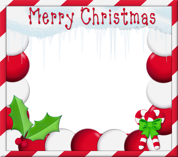 This png image - Merry Christmas PNG Photo Frame, is available for free download