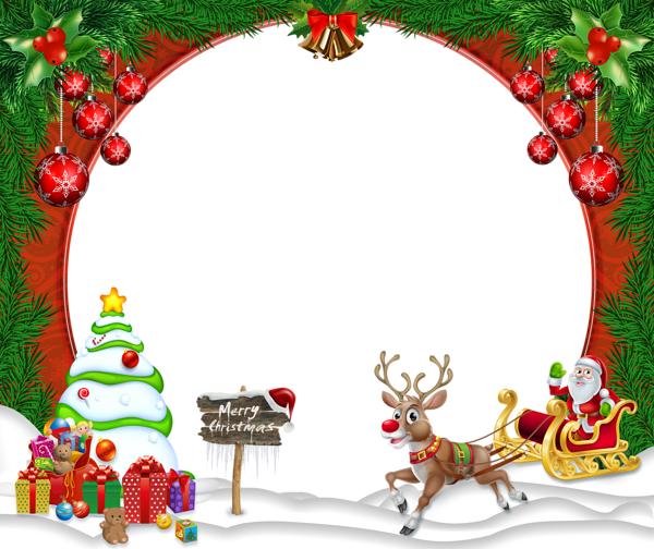 This png image - Merry Christmas Transparent PNG Frame, is available for free download