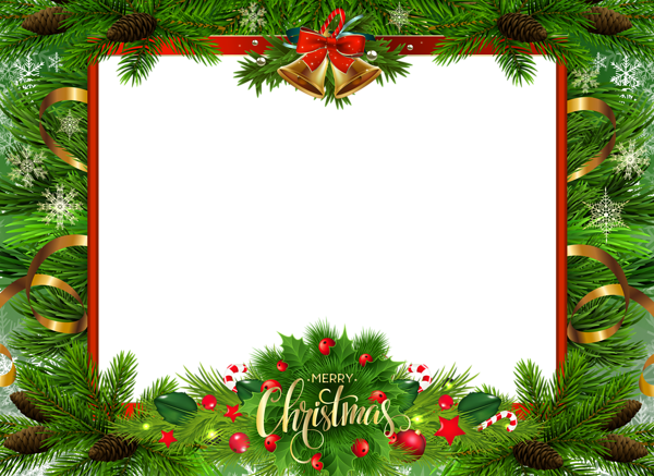 This png image - Merry Christmas Transparent PNG Photo Frame, is available for free download