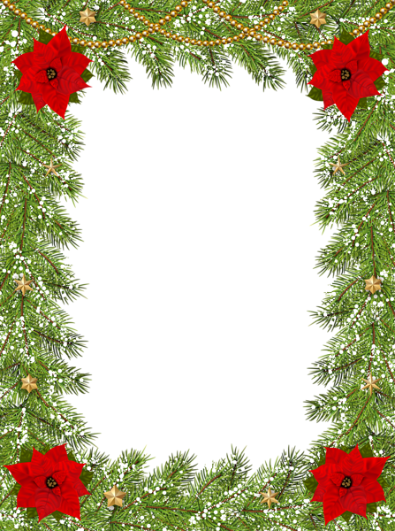 This png image - Transparent Christmas Border Frame, is available for free download