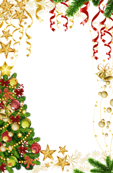 This png image - Transparent Christmas Photo Frame with Christmas Tree, is available for free download