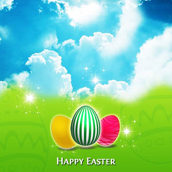 This jpeg image - Happy Easter Egg Wallpaper (2), is available for free download