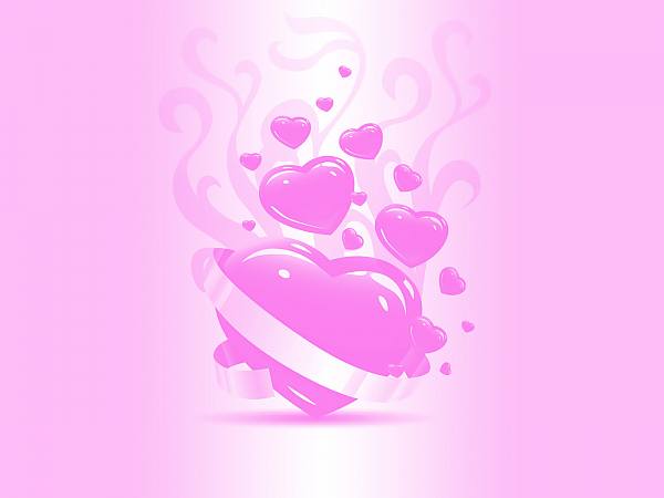 This jpeg image - Pink Heart Wallpaper, is available for free download