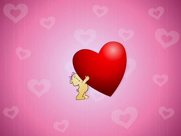 This jpeg image - Valentine Day Heart Background, is available for free download