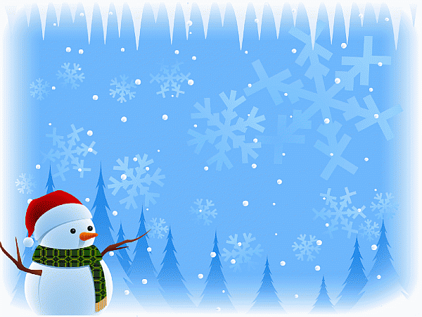 This gif image - blue Christmas-snowman, is available for free download