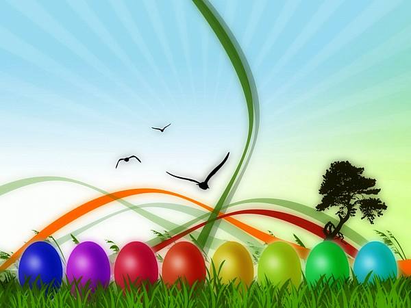 This jpeg image - colorful easter, is available for free download