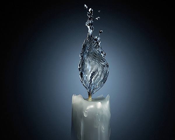 This jpeg image - Water Candle, is available for free download