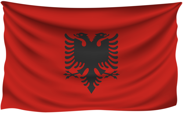 This png image - Albania Wrinkled Flag, is available for free download
