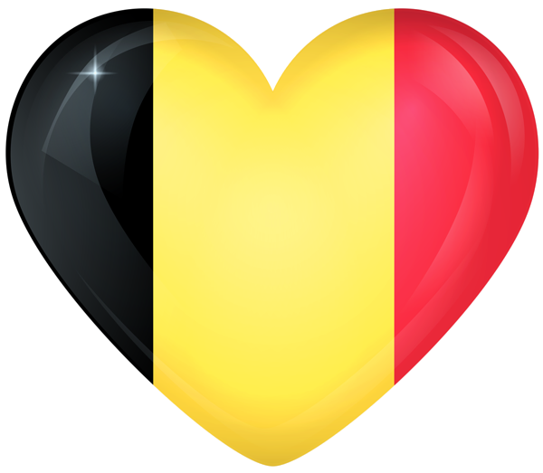 This png image - Belgium Heart Flag, is available for free download