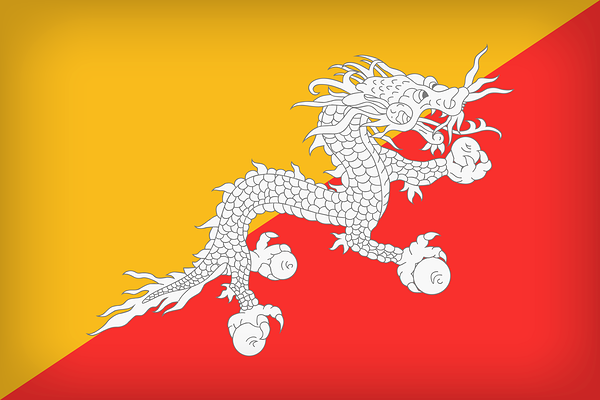 This png image - Bhutan Large Flag, is available for free download