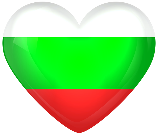This png image - Bulgaria Large Heart Flag, is available for free download