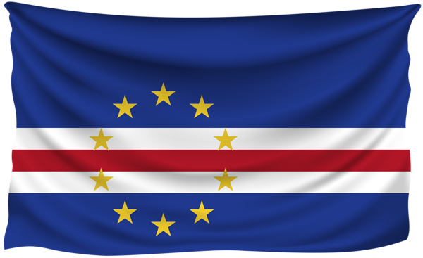 This png image - Cabo Verde Wrinkled Flag, is available for free download