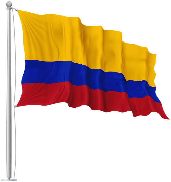 This png image - Colombia Waving Flag PNG Image, is available for free download