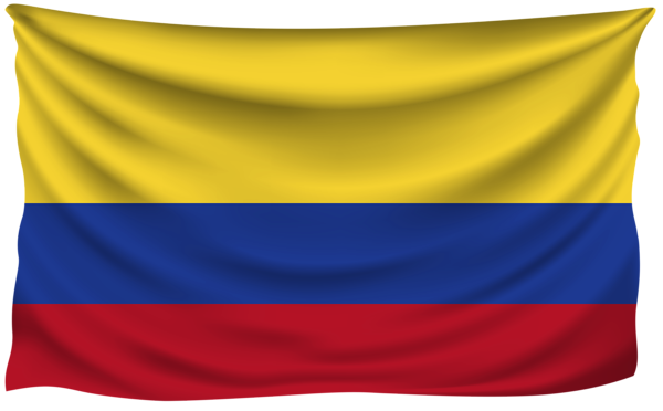 This png image - Colombia Wrinkled Flag, is available for free download