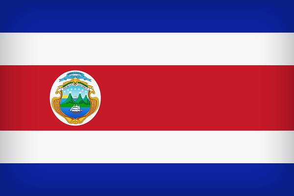 This png image - Costa Rica Large Flag, is available for free download