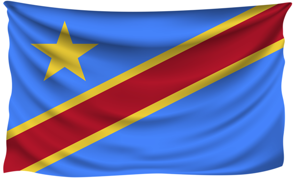 This png image - Democratic Republic of the Congo Wrinkled Flag, is available for free download