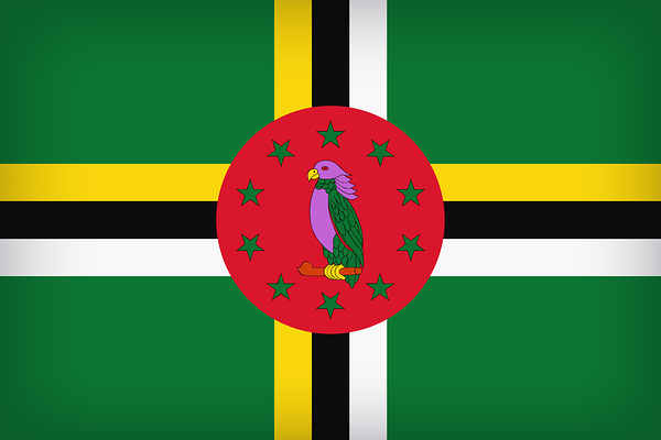 This png image - Dominca Large Flag, is available for free download