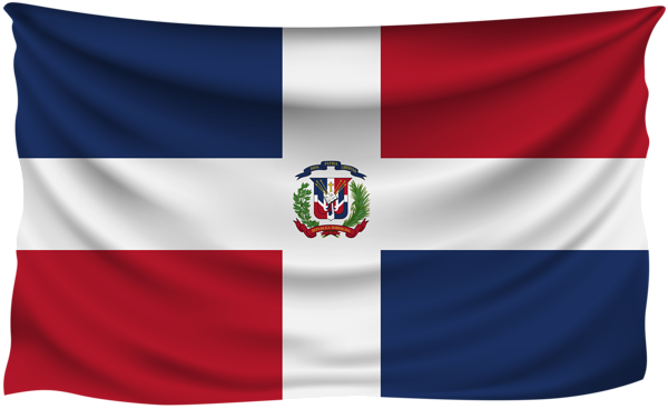 This png image - Dominican Republic Wrinkled Flag, is available for free download