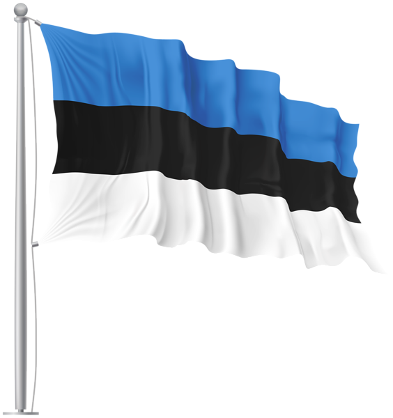 This png image - Estonia Waving Flag PNG Image, is available for free download