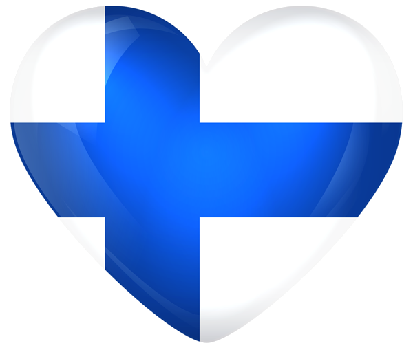 This png image - Finland Large Heart Flag, is available for free download