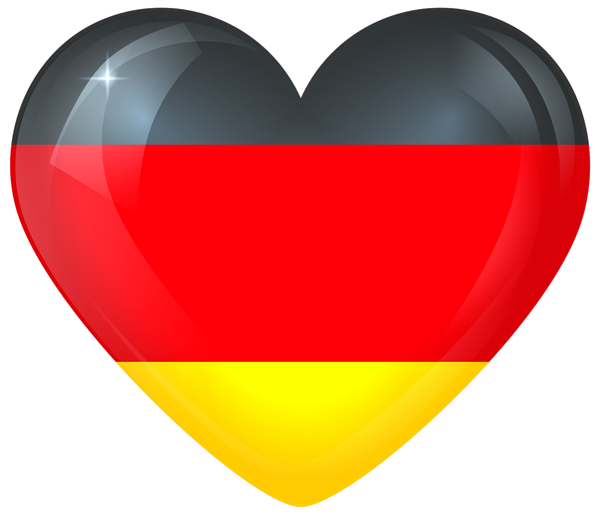 This png image - Germany Large Heart Flag, is available for free download