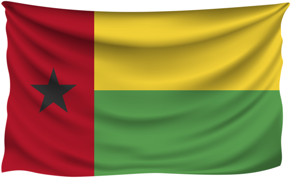This png image - Guinea Bissau Wrinkled Flag, is available for free download