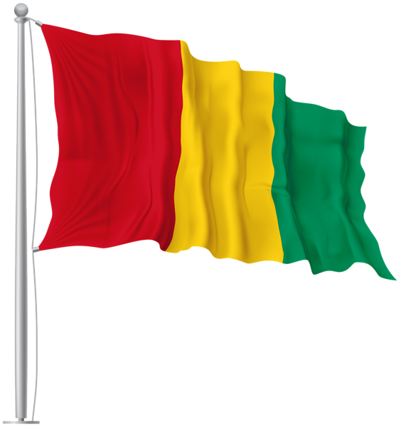 This png image - Guinea Waving Flag PNG Image, is available for free download