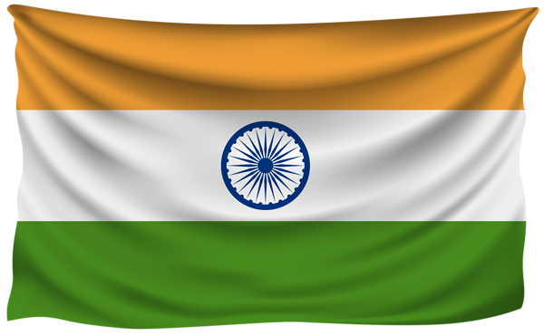 This png image - India Wrinkled Flag, is available for free download