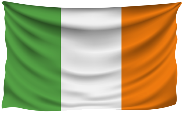 This png image - Ireland Wrinkled Flag, is available for free download