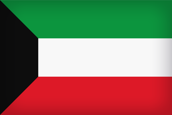 This png image - Kuwait Large Flag, is available for free download