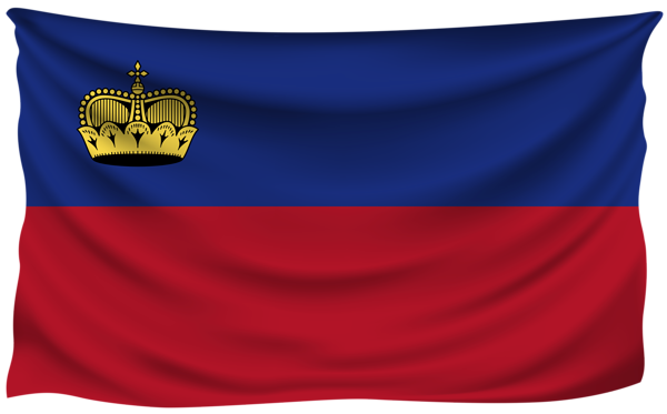 This png image - Liechtenstein Wrinkled Flag, is available for free download