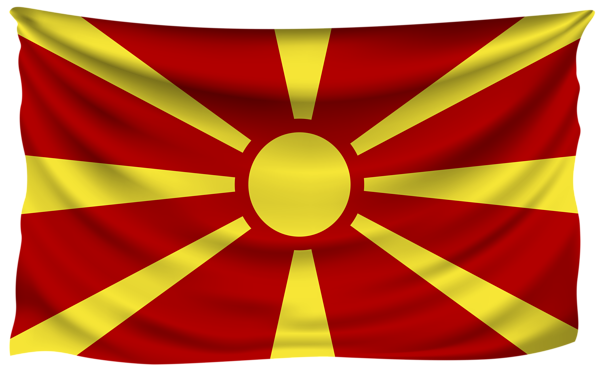 This png image - Macedonia Wrinkled Flag, is available for free download