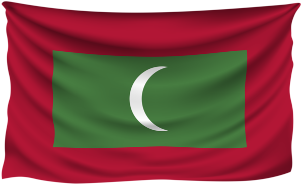 This png image - Maldives Wrinkled Flag, is available for free download