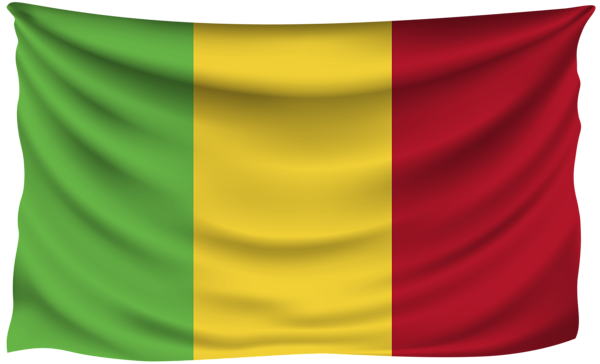 This png image - Mali Wrinkled Flag, is available for free download