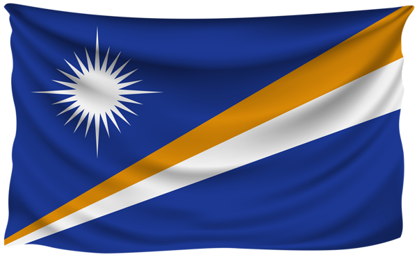 This png image - Marshal Islands Wrinkled Flag, is available for free download