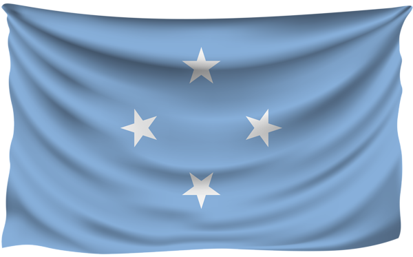 This png image - Micronesia Wrinkled Flag, is available for free download
