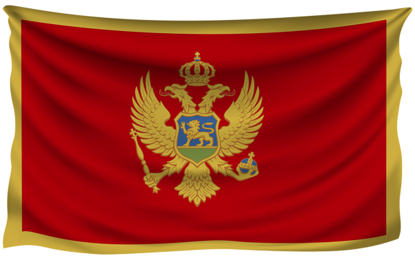 This png image - Montenegro Wrinkled Flag, is available for free download