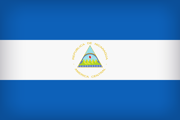 This png image - Nicaragua Large Flag, is available for free download