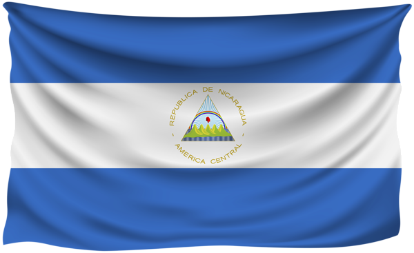 This png image - Nicaragua Wrinkled Flag, is available for free download