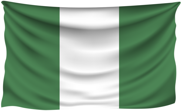 Nigeria Wrinkled Flag | Gallery Yopriceville - High-Quality Images and