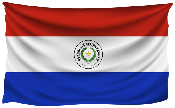 Paraguay Wrinkled Flag | Gallery Yopriceville - High-Quality Free ...